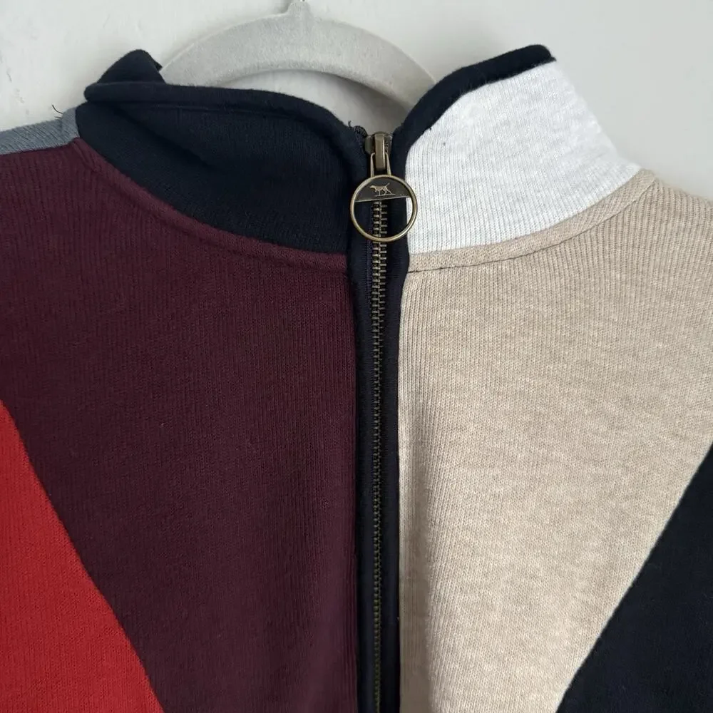 Rodd and Gunn‎ Men's 1/4 Zip Sweater Large Colorblock Cotton Preppy